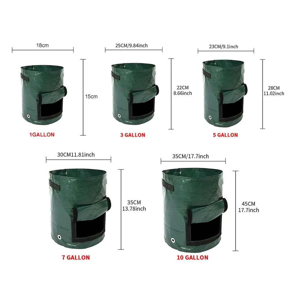 12 Gallons DIY Potato Planter Planting Container Bag Vegetable Gardening Jardineria Thicken Garden Pot Planting Grow Bag