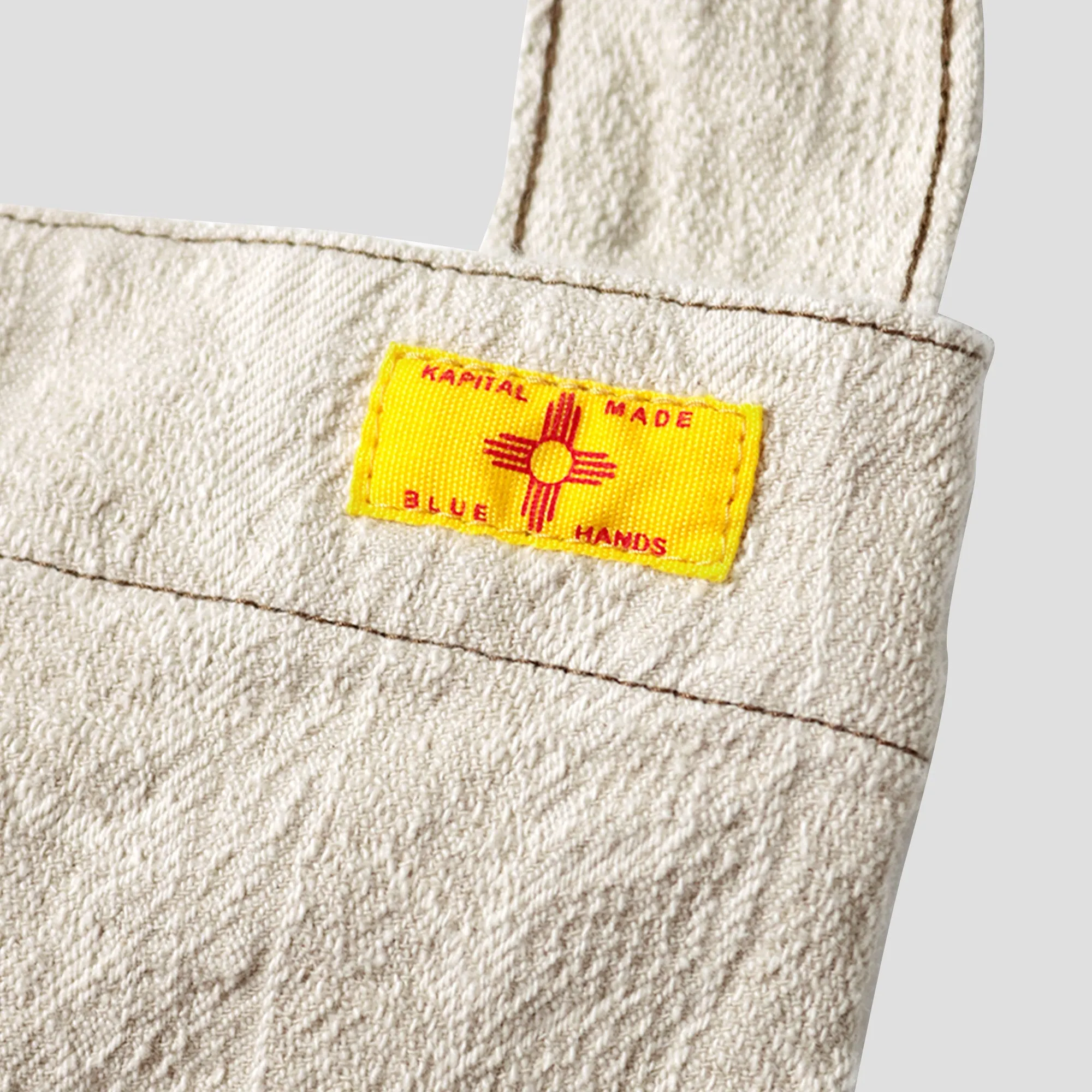 12oz FEATHER WHITE DENIM BOOK BAG