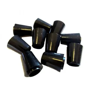 2 pcs Golf Club Ferrules (with Collars) Black