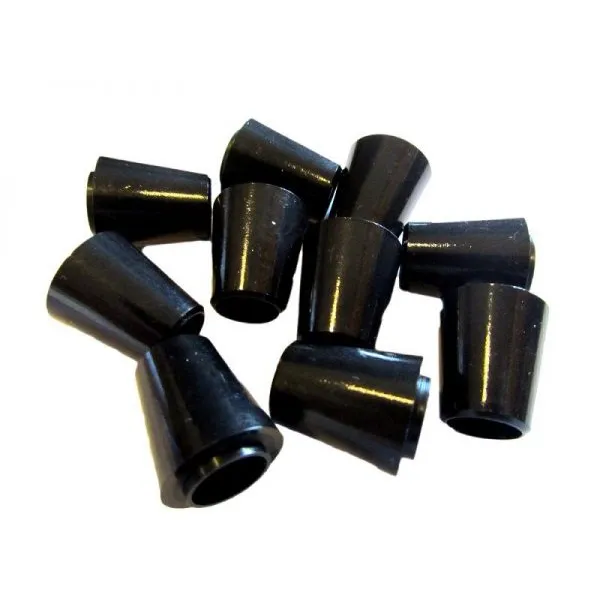 2 pcs Golf Club Ferrules (with Collars) Black