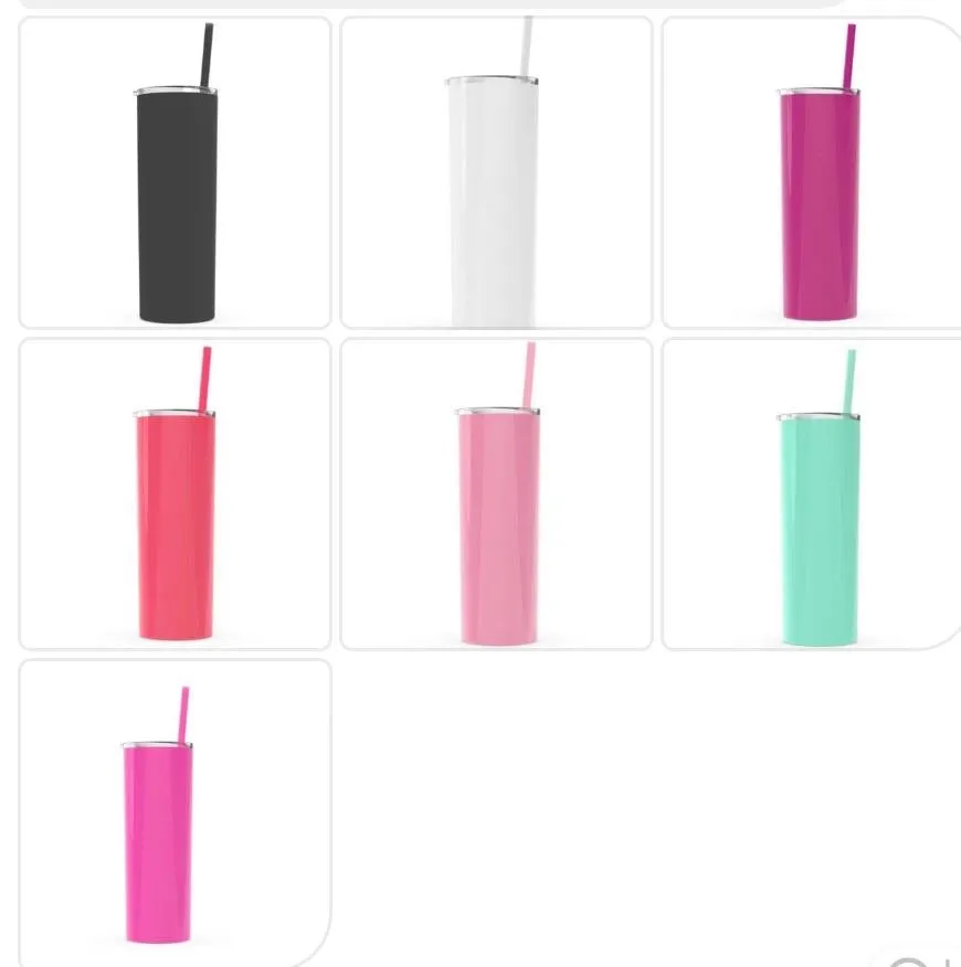20 oz Engraved MerMama   12 oz MerMini Skinny Straw Cups