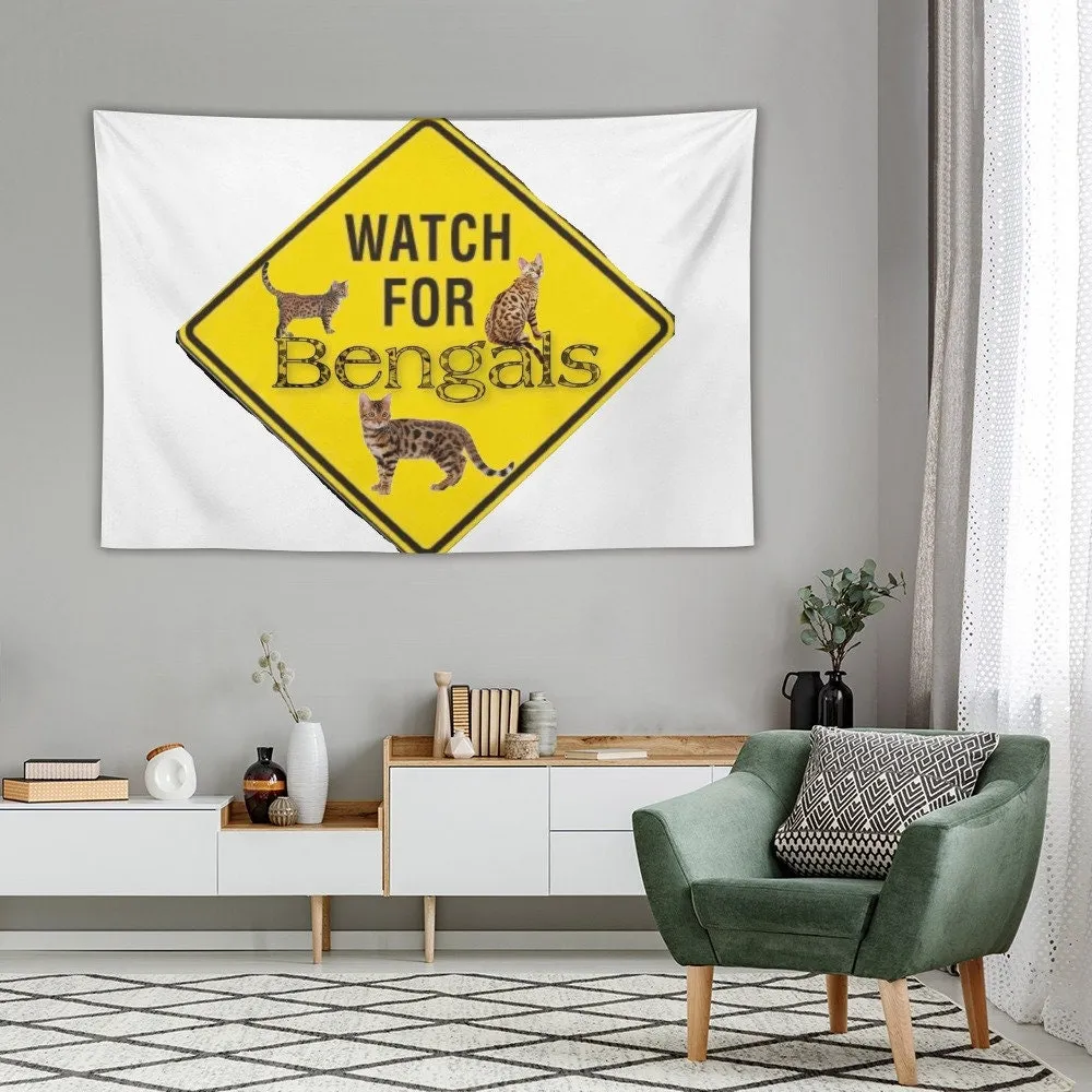 3 Bengals Super Soft Wall Tapestry