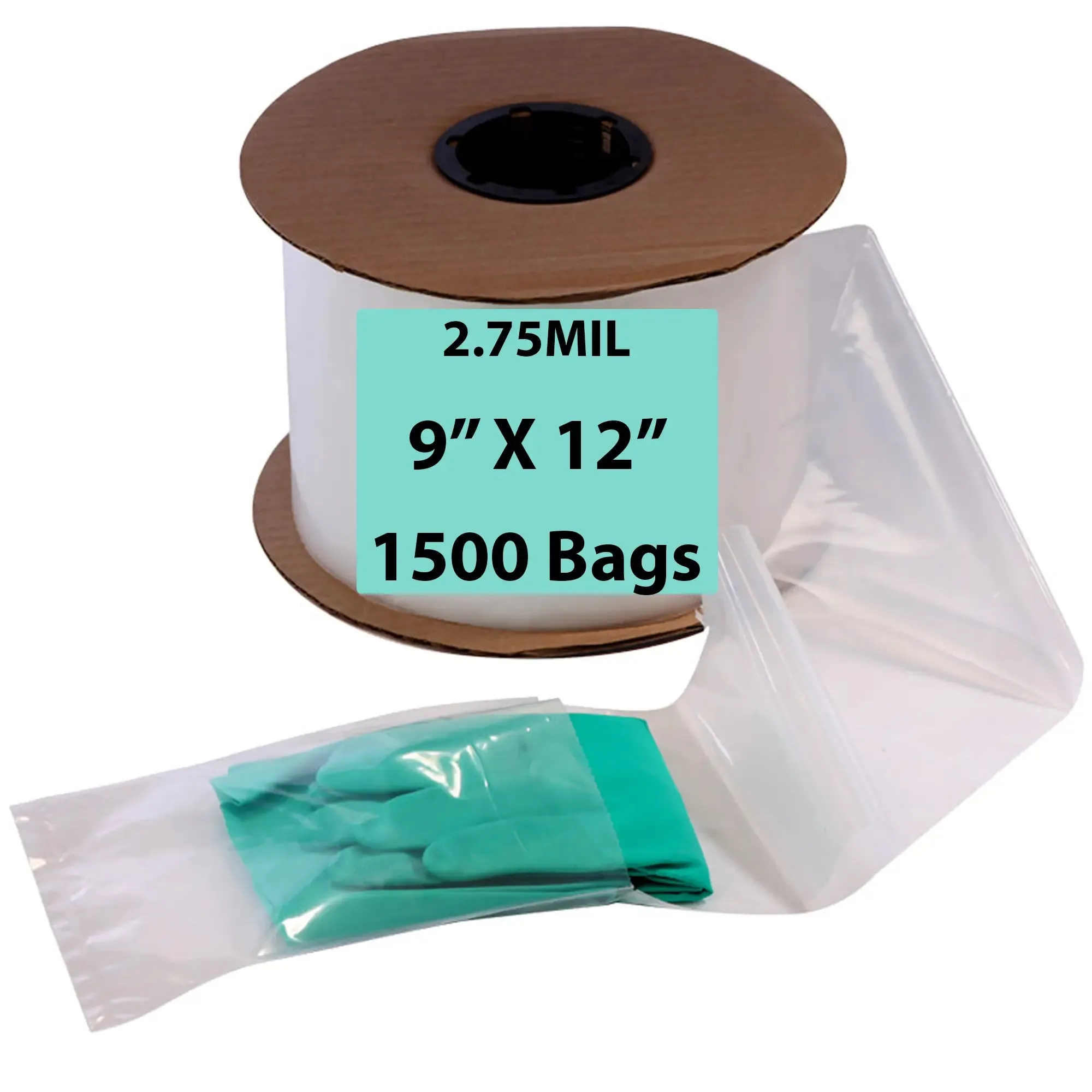 9X12 Inches Kwik-Fill® Pre-Opened Poly Bags on Roll 2.75 Mil AutoBags 750/RL