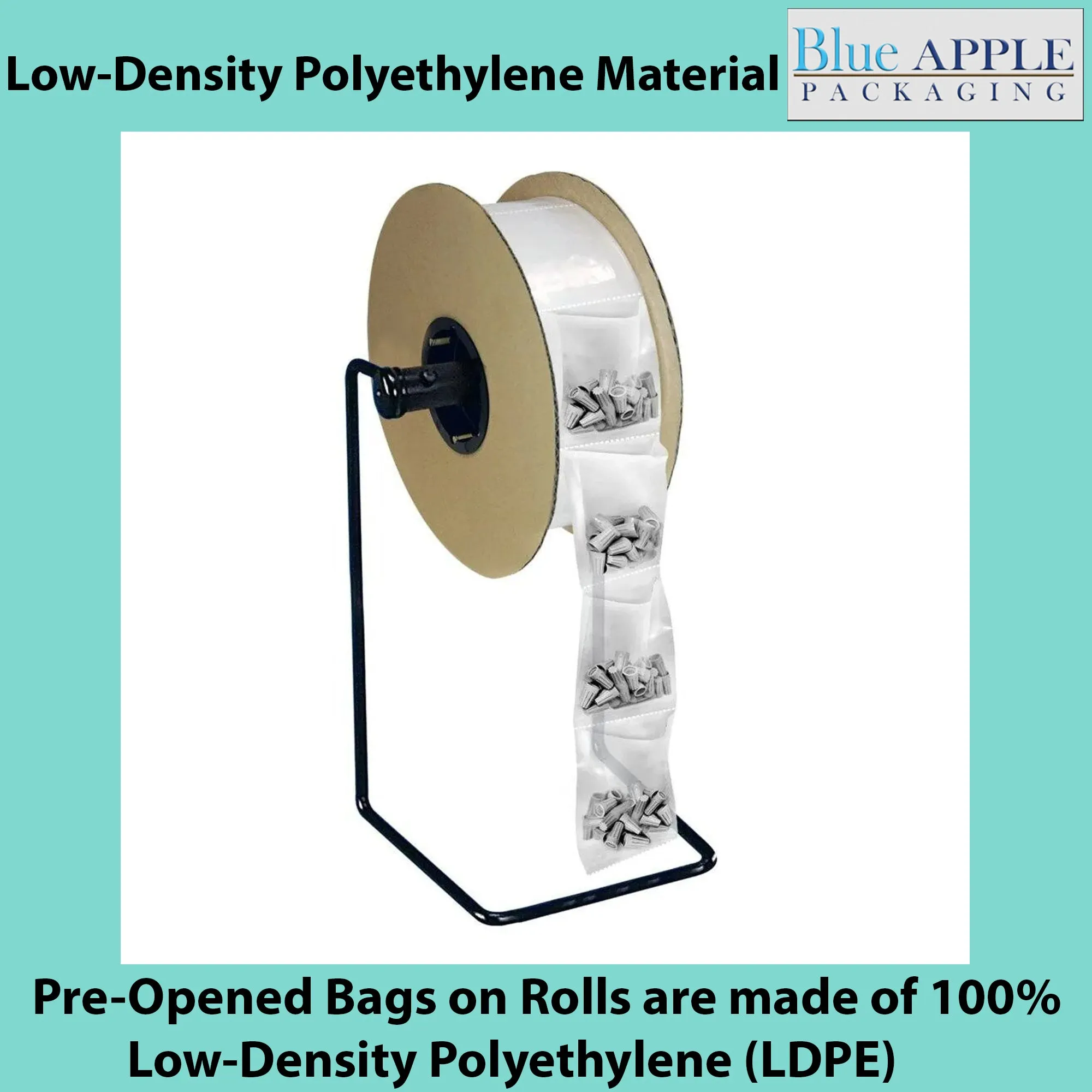 9X12 Inches Kwik-Fill® Pre-Opened Poly Bags on Roll 2.75 Mil AutoBags 750/RL
