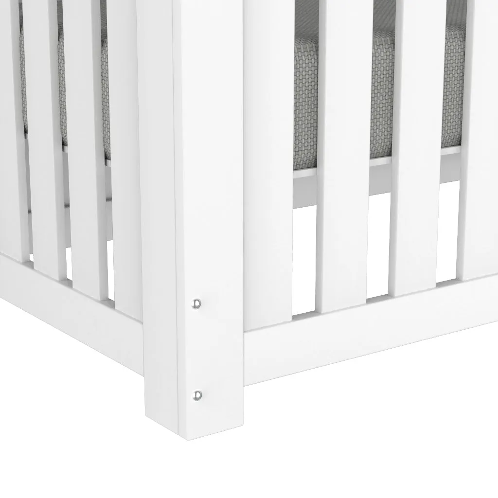 Adaline convertible crib, white