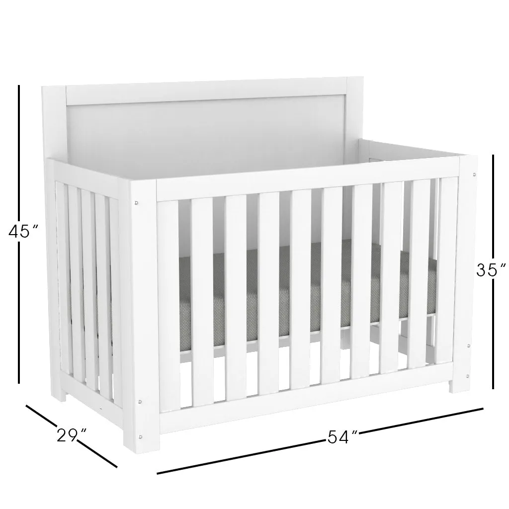 Adaline convertible crib, white