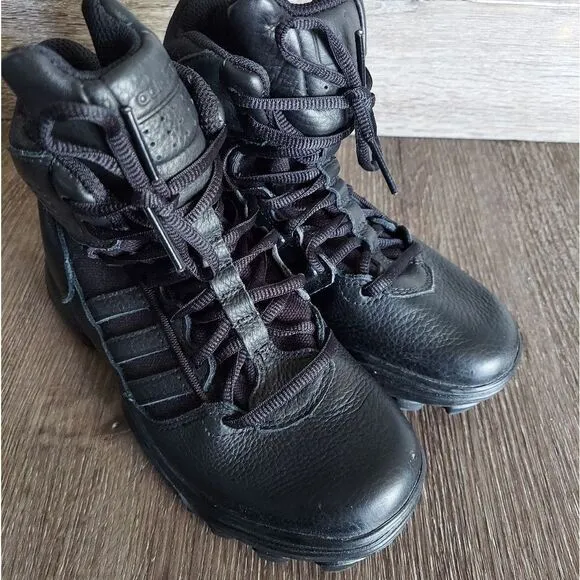 adidas GSG-9.7 Tactical Boot Leather Hiking (Black) Size 4