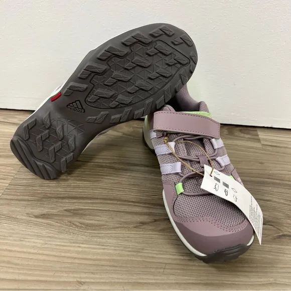 Adidas TERREX AX2R CF Hiking Shoe Fig/Silver/Green Kids Size 2 NWOB
