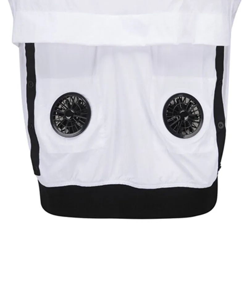[AIR FAN] Men's Hight Tech Cooler Vest - White