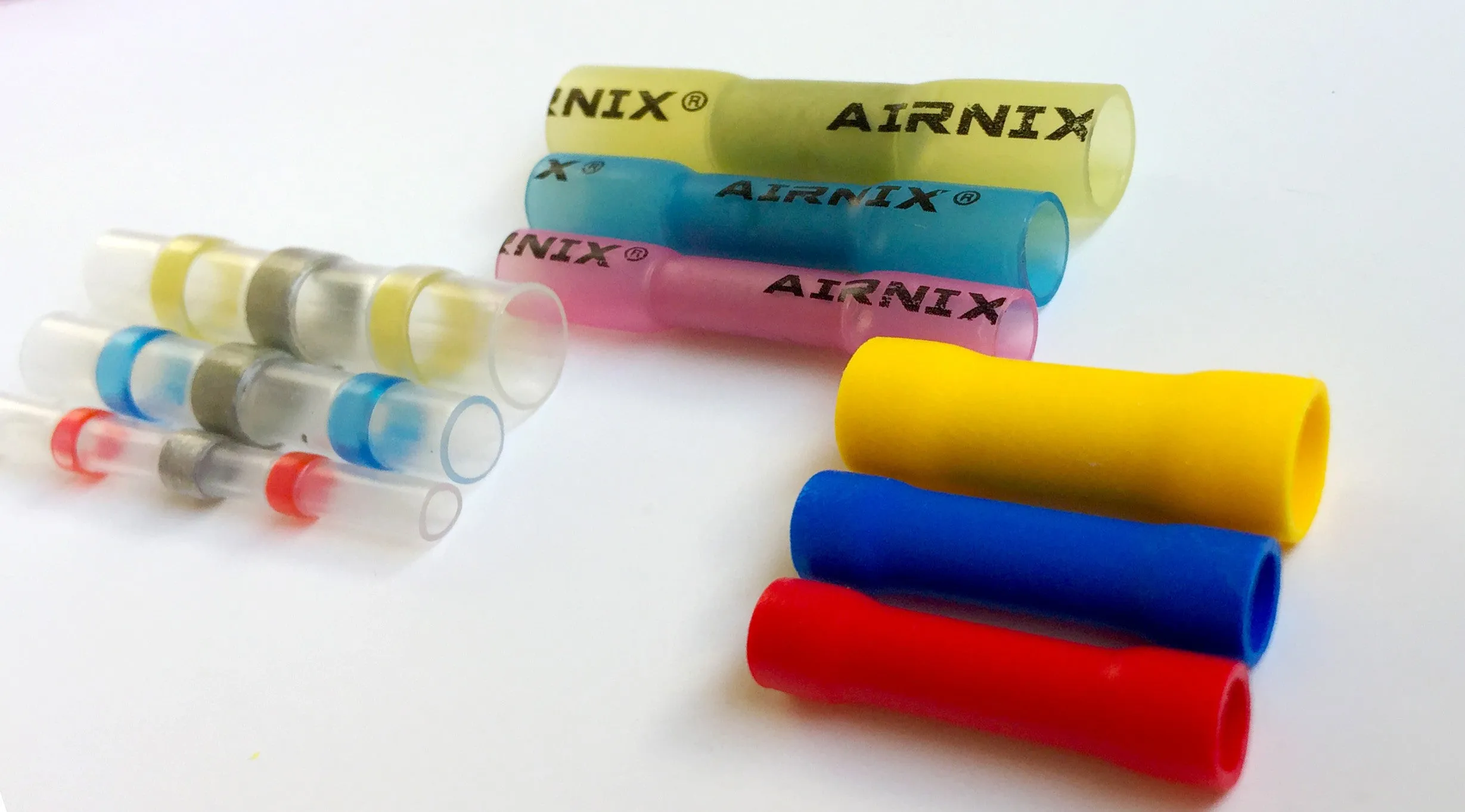 AIRNIX TERMINAL 102 Piece Butt Connector Assortment Set; Heat Shrink, Solder Sleeve, Crimp 22-10ga
