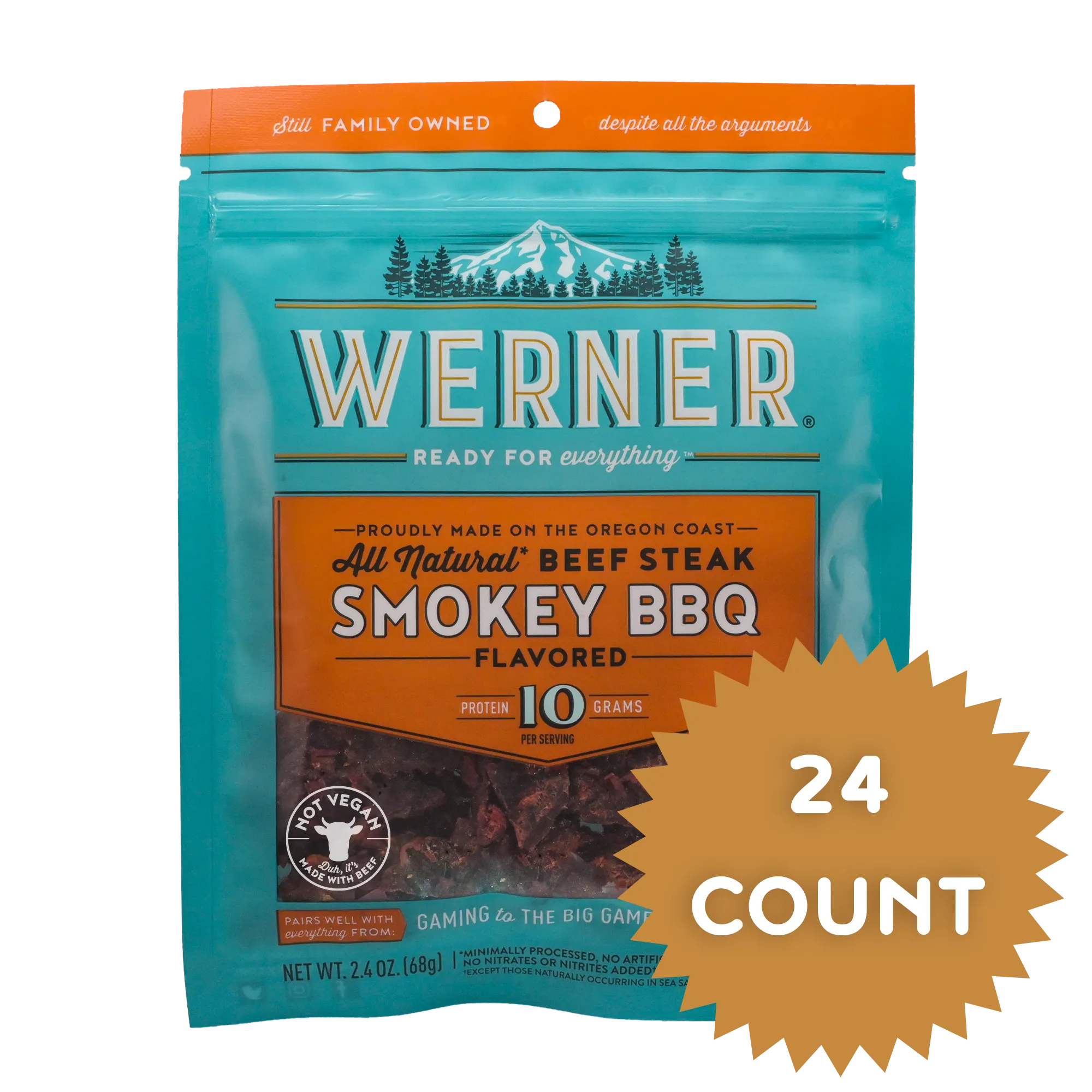 All Natural Smokey BBQ Beef Jerky