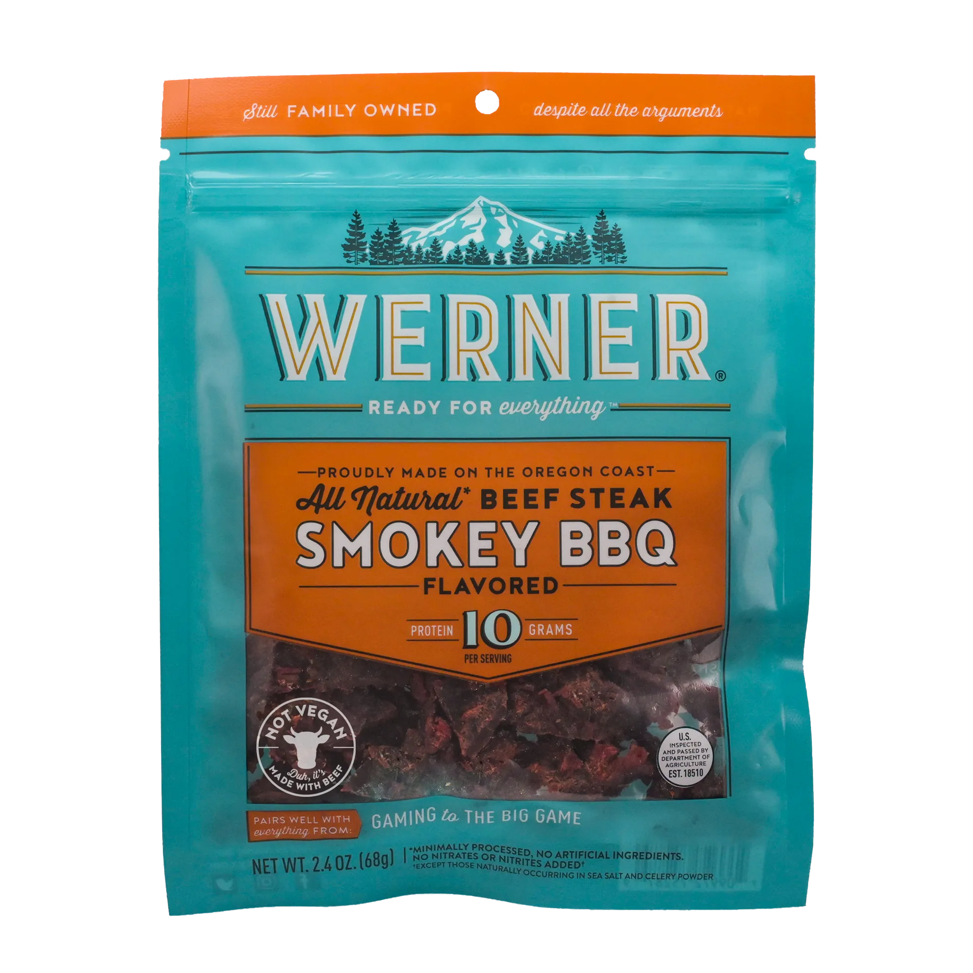 All Natural Smokey BBQ Beef Jerky