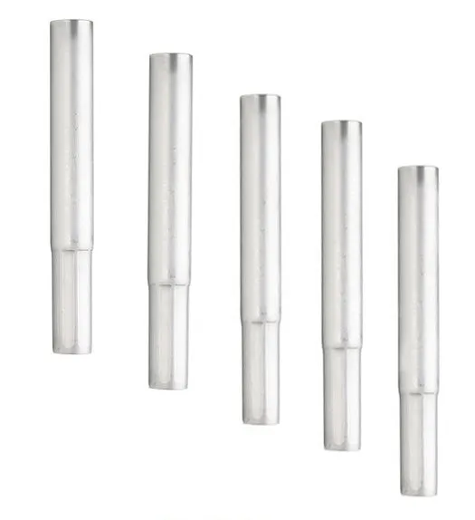Aluminium shaft extender for standard .600" steel shaft. Packs of 1 to 10