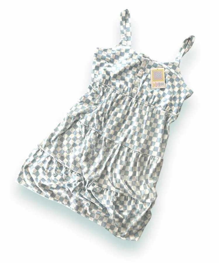 Amanda - Blue White Check