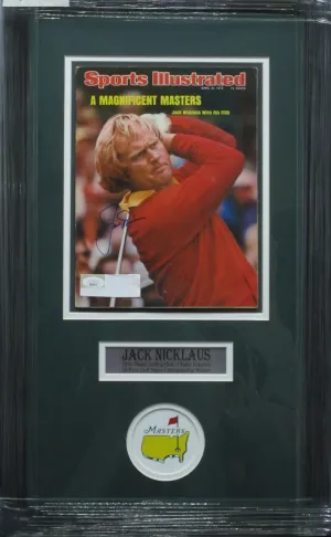 American Golfer Jack Nicklaus Signed 1975 Sports Illustrated Magazine Framed & Matted with JSA COA