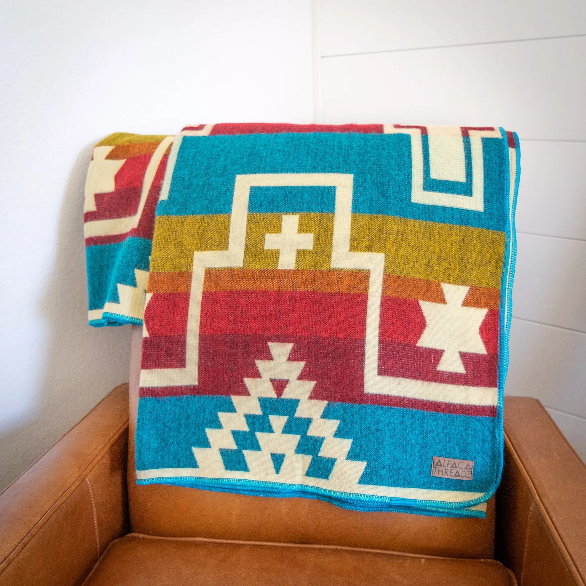 Andean Alpaca Wool Blanket - Santa Fe