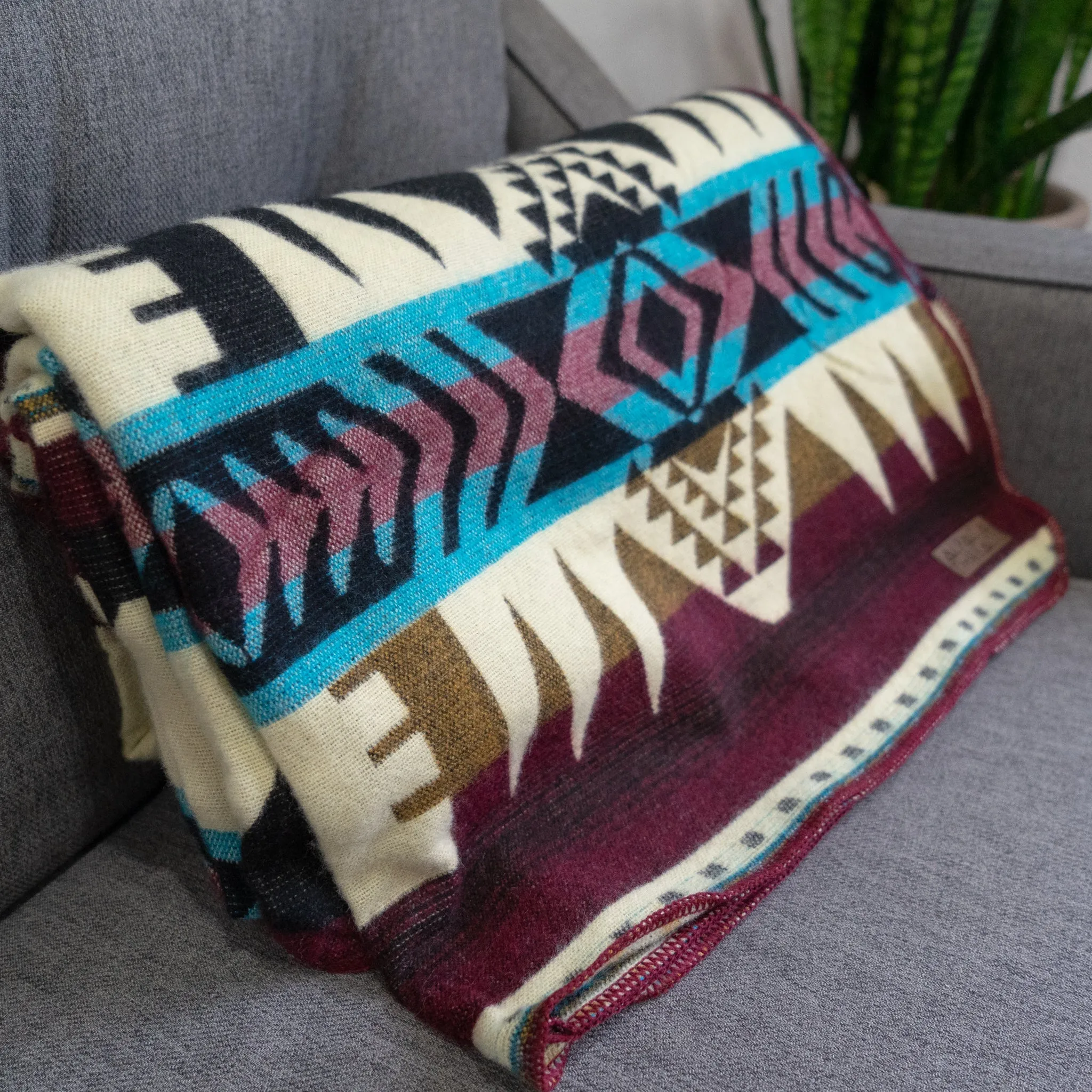 ANDEAN ALPACA WOOL BLANKET - SOUTHWEST (ECUADOR)