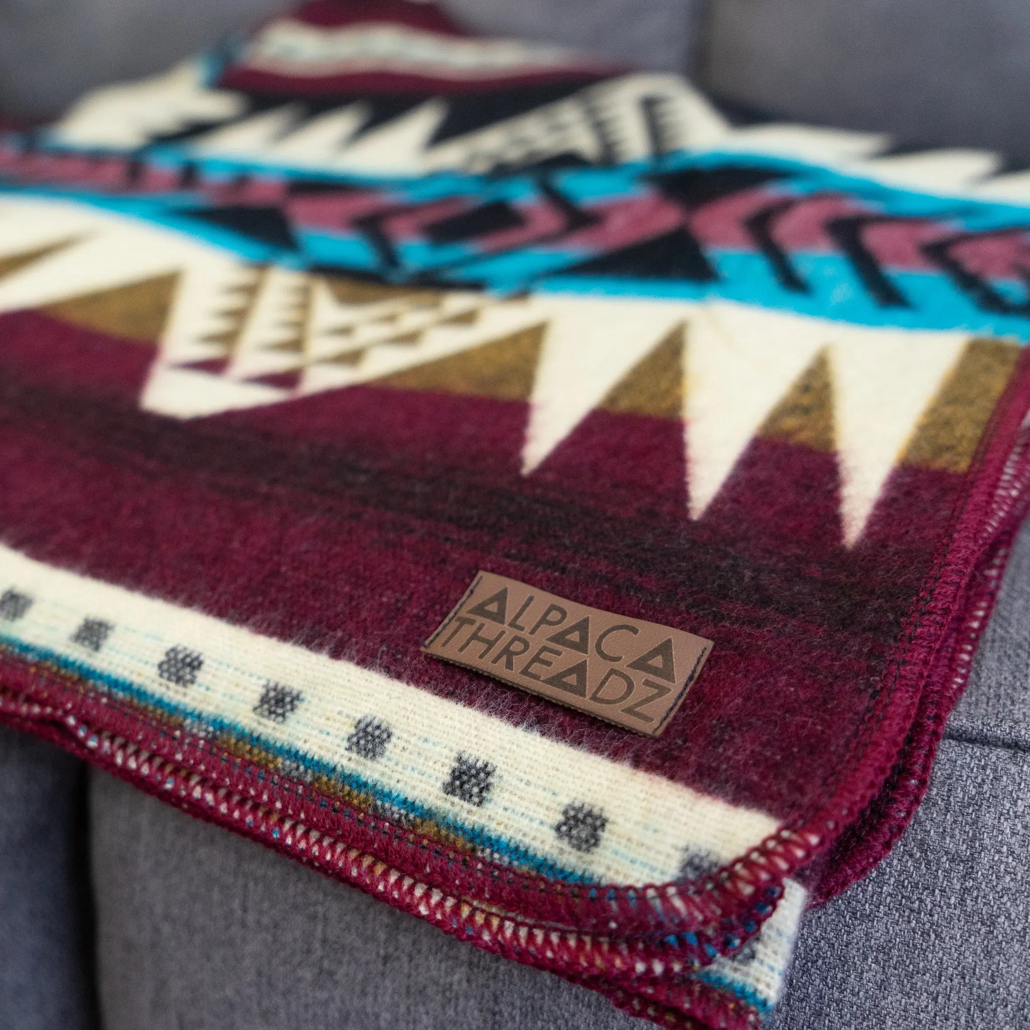 ANDEAN ALPACA WOOL BLANKET - SOUTHWEST (ECUADOR)