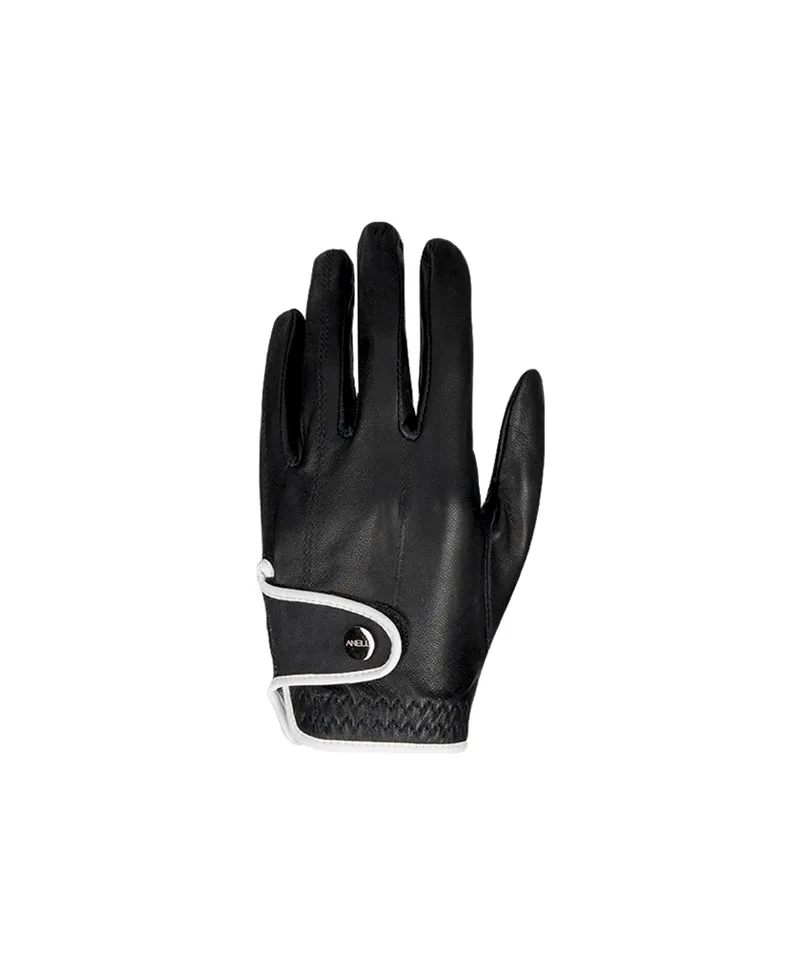 Anell Golf Blanc Leather Glove - Black