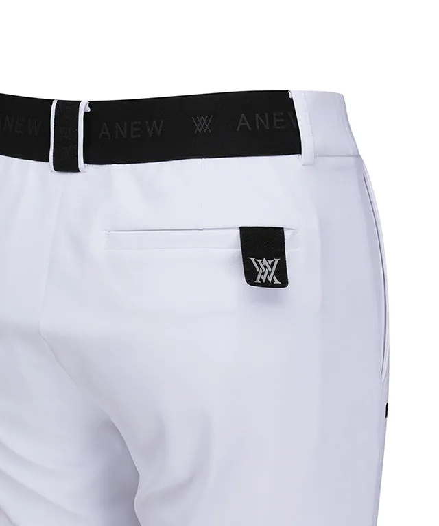 ANEW Golf: Men Side Logo Point L/PT - White