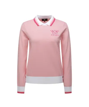 ANEW Golf: Women Logo Combination Pastel Sweater - Light Pink