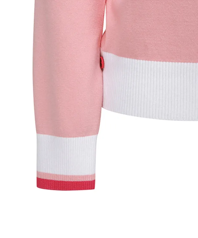 ANEW Golf: Women Logo Combination Pastel Sweater - Light Pink