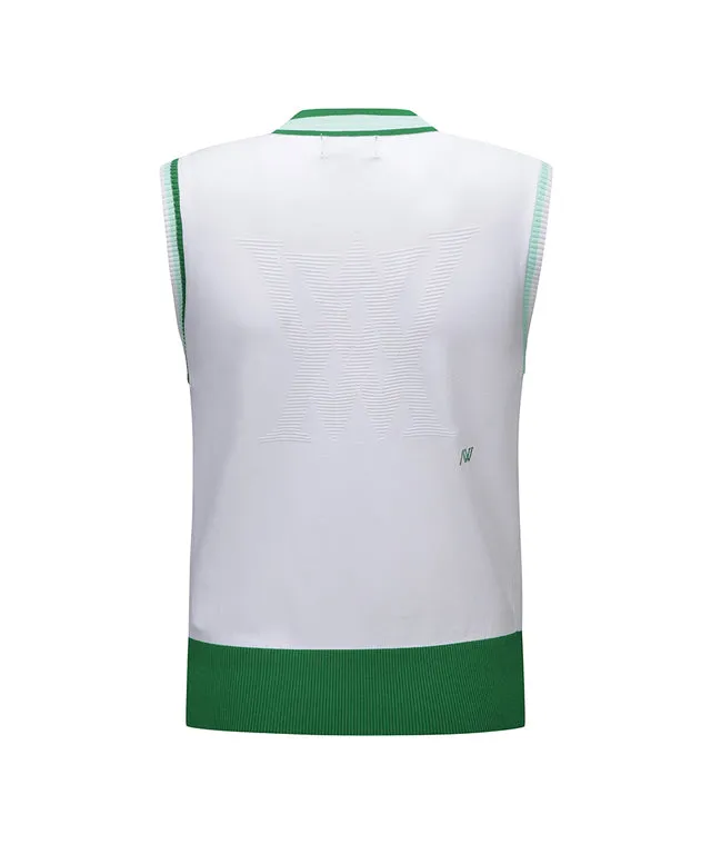 ANEW Golf: Women V-Neck Sweater Vest - White
