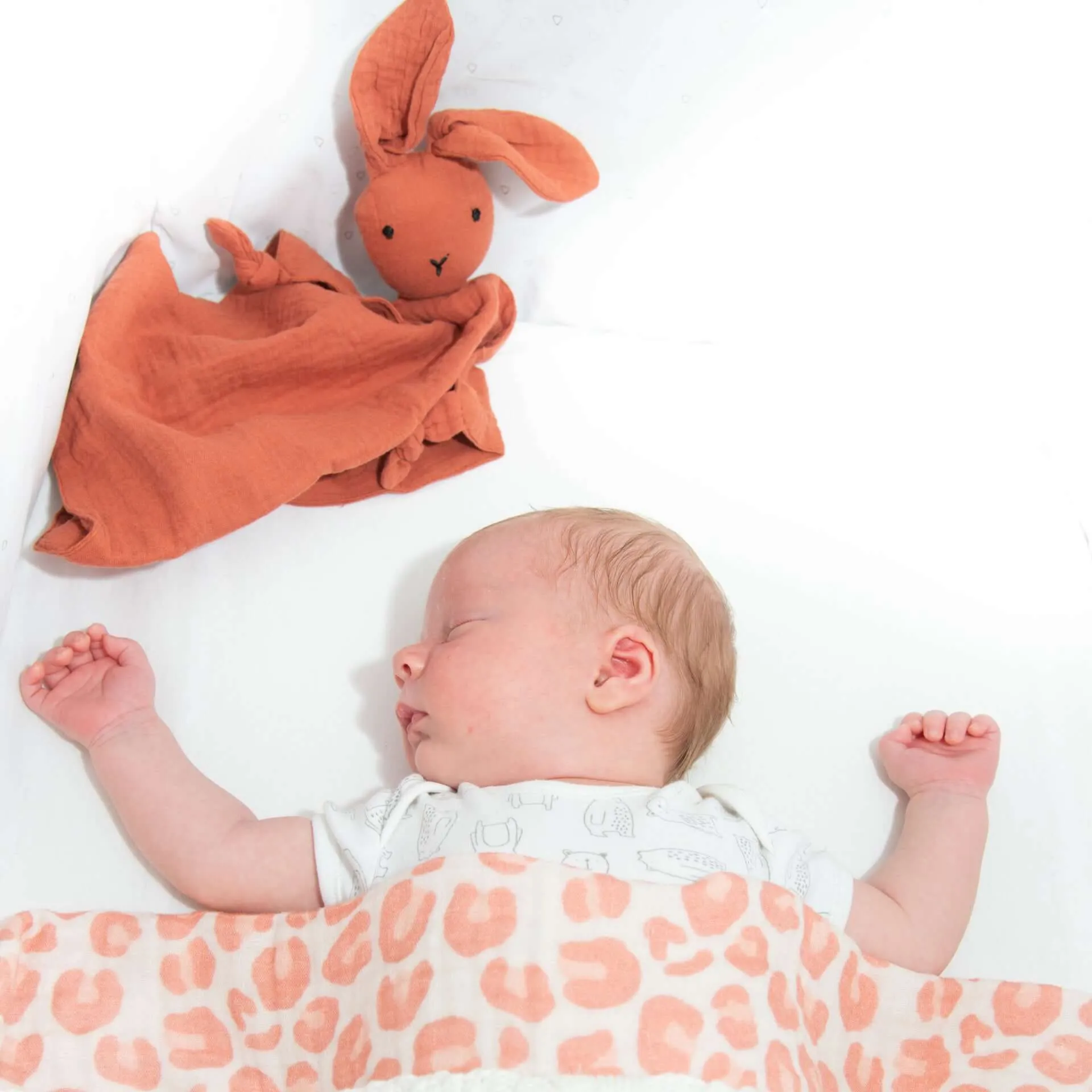 Animal Print Muslin Blanket