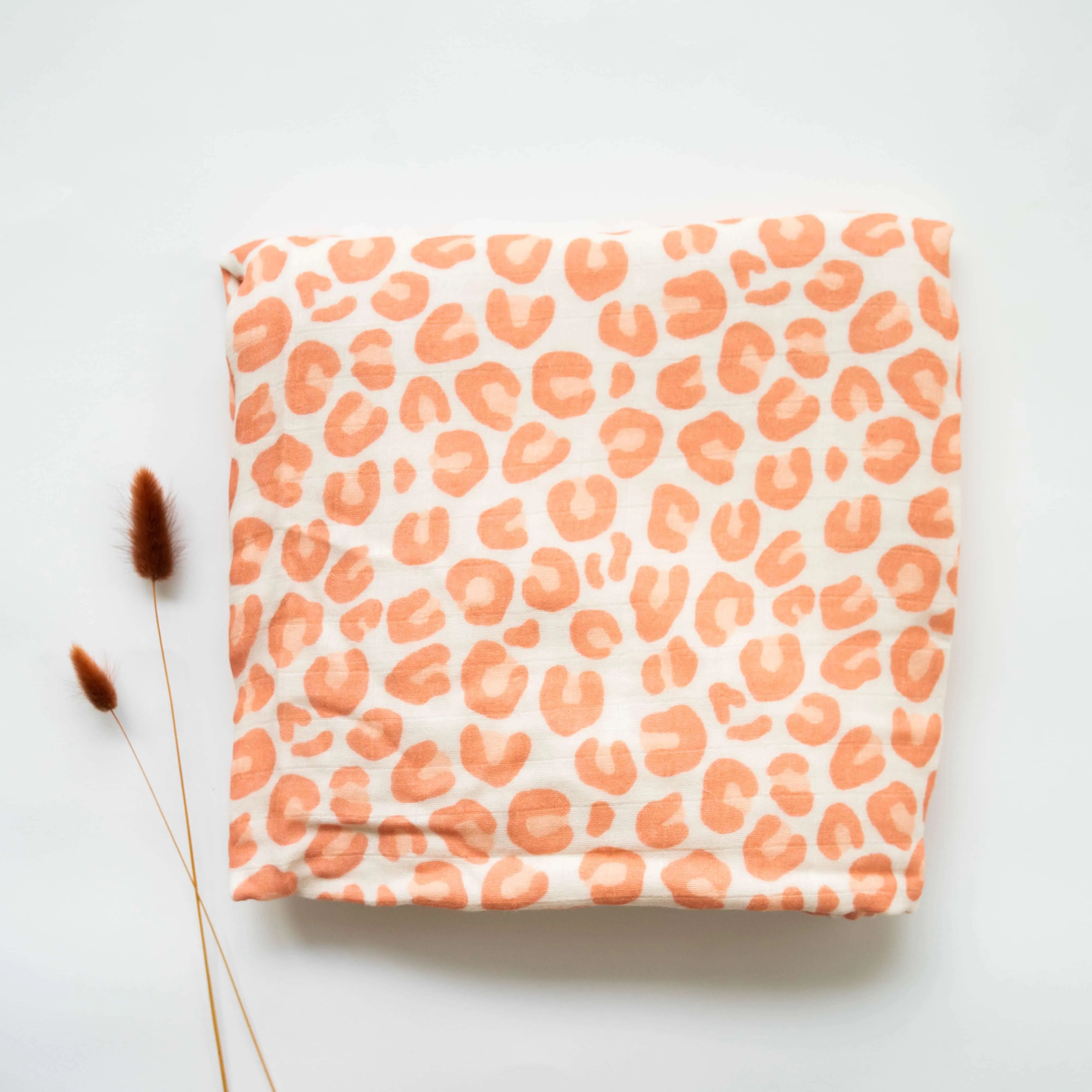 Animal Print Muslin Blanket