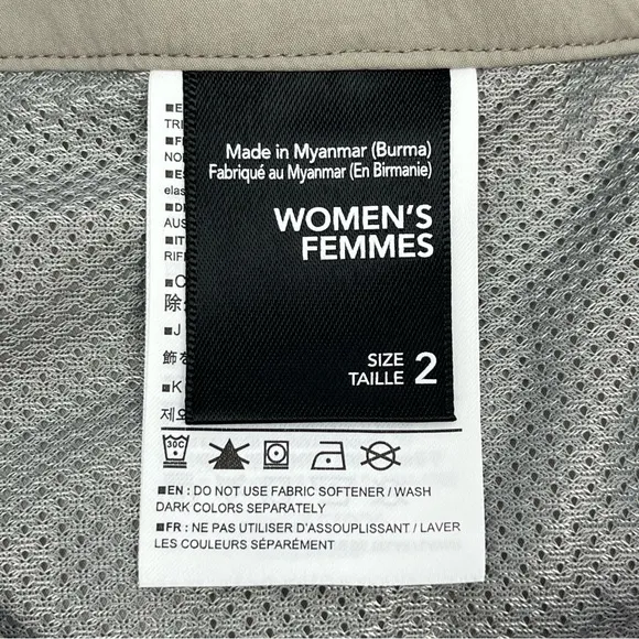 Arc’teryx Parapet Long Women’s Hiking Shorts Taupe Sz 2