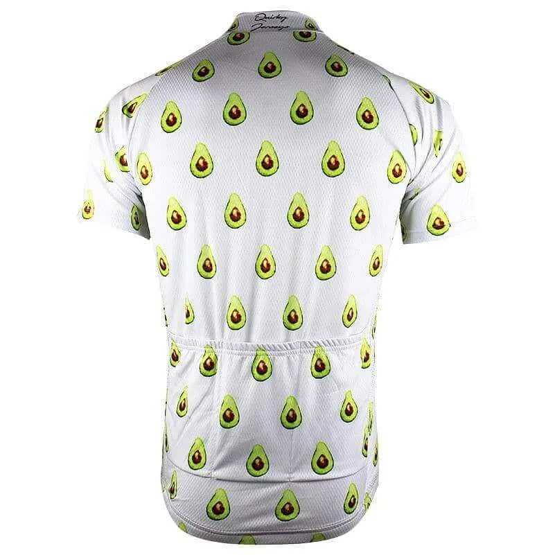 Avocado Pattern Cycling Jersey