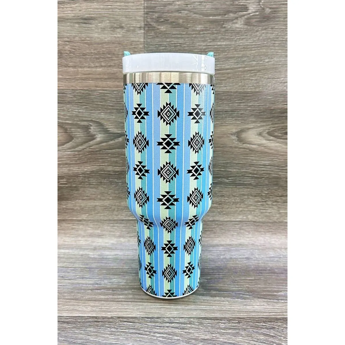 AZTEC WESTERN STAINLESS STEEL TUMBLERS CUP 40oz