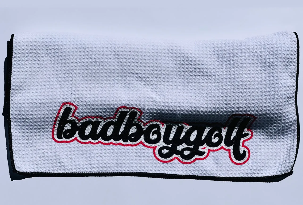 BADBOYGOLF Waffle Towel (WHITE)