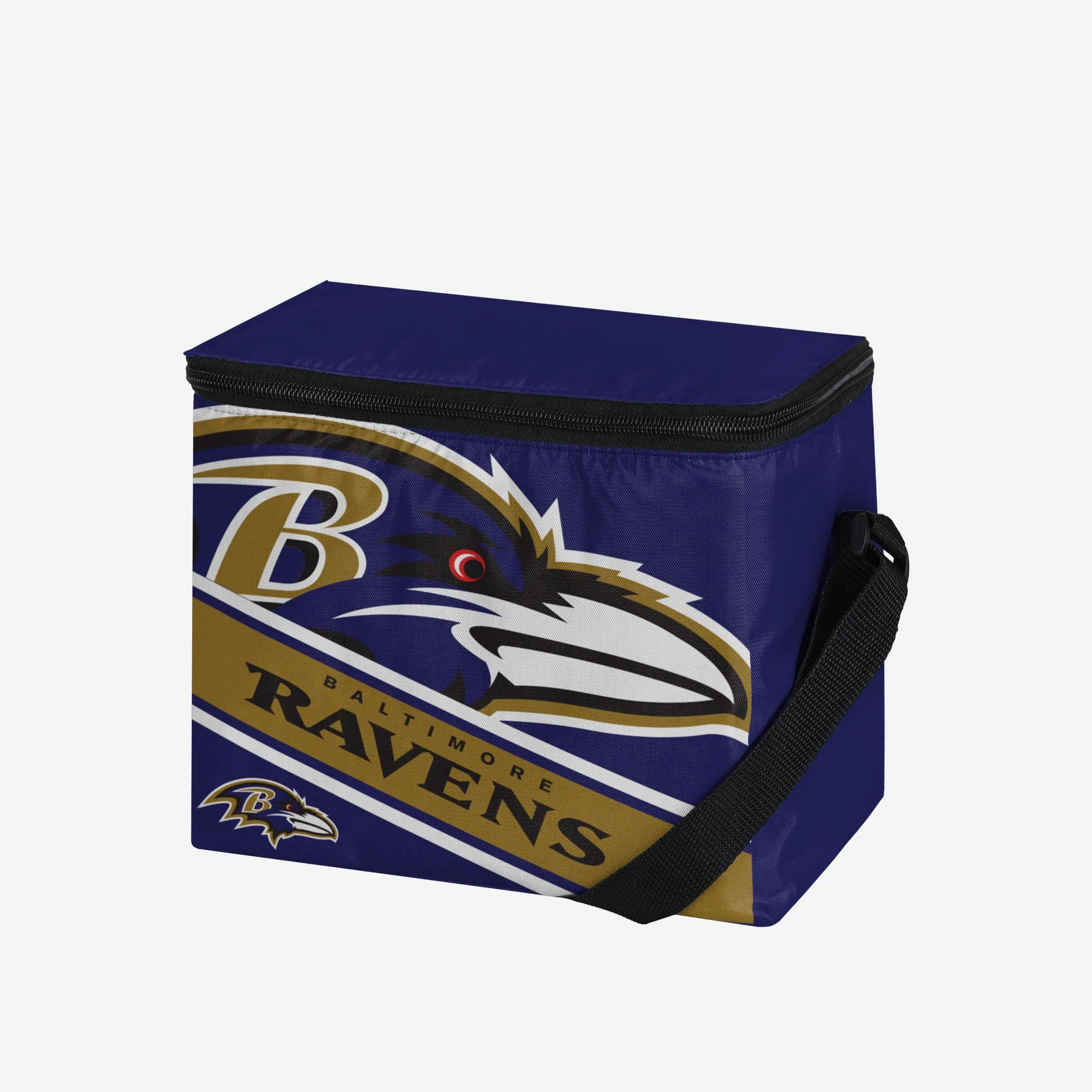 Baltimore Ravens Big Logo Stripe 6 Pack Cooler