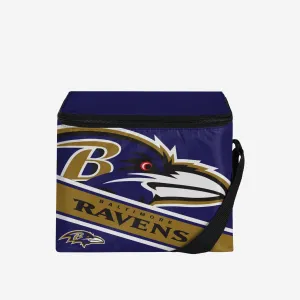 Baltimore Ravens Big Logo Stripe 6 Pack Cooler
