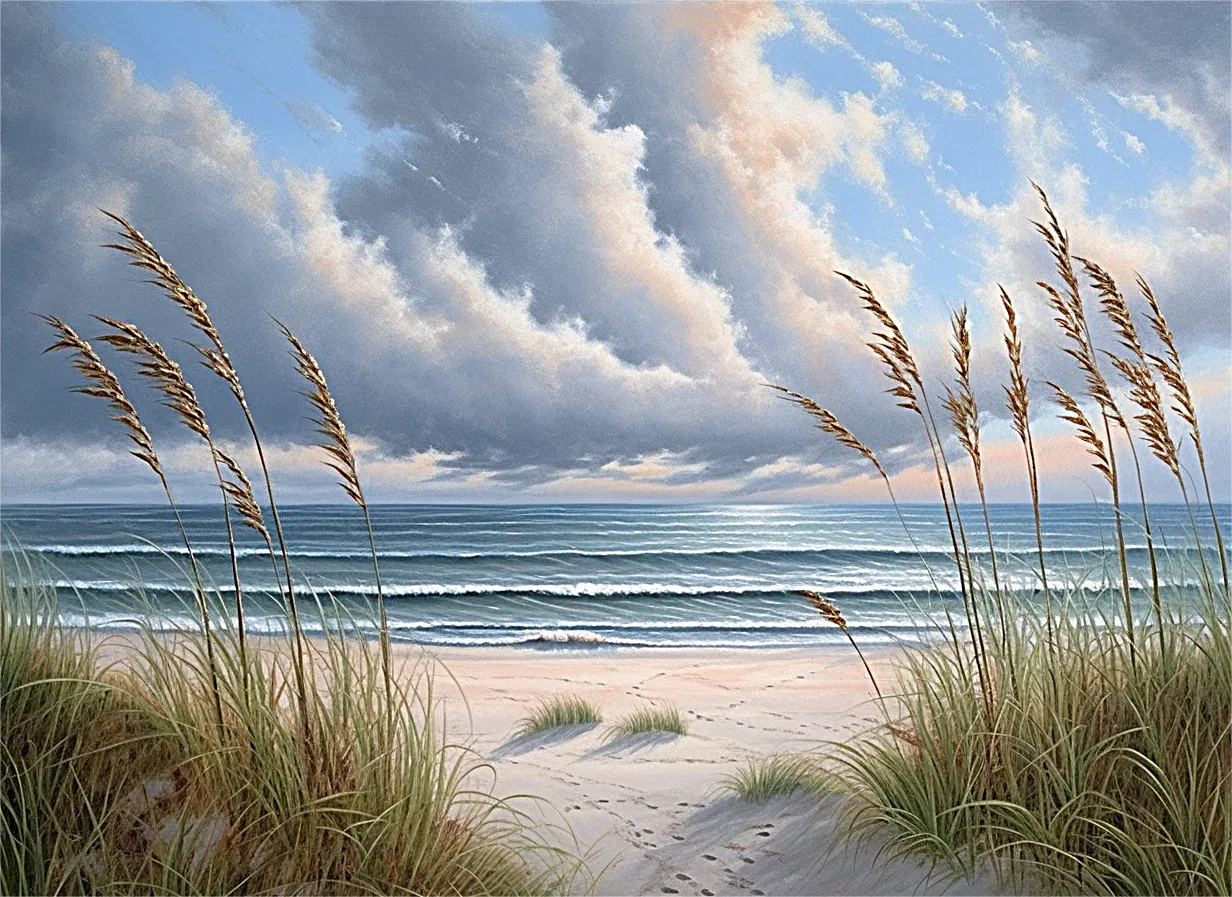 Beach Paint By Numbers Kits UK MJ8549
