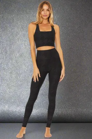 Beach Riot Piper Gunmetal Houndstooth Leggings