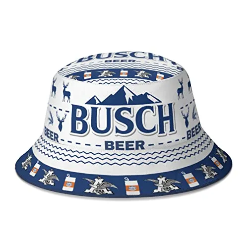Beer Bucket Hat for Men Women, Packable Beach Sun Hat for OutdoorReversible Sun Bucket Hat Fisherman Cap