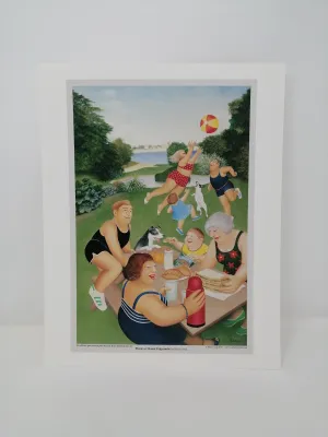 Beryl Cook - Picnic at Mount Edgcumbe Print