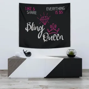 Bling Queen Live Video Backdrop Banner