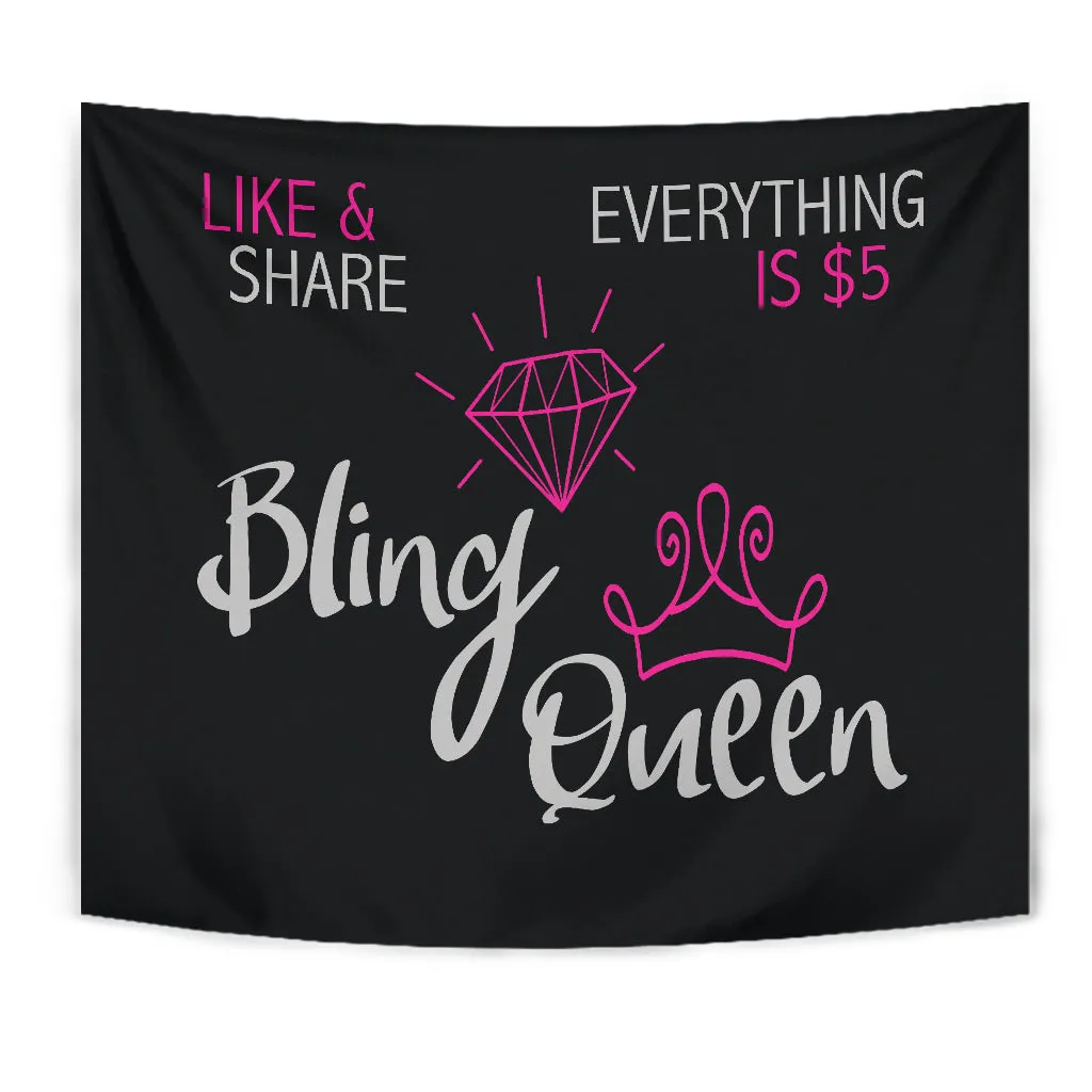 Bling Queen Live Video Backdrop Banner