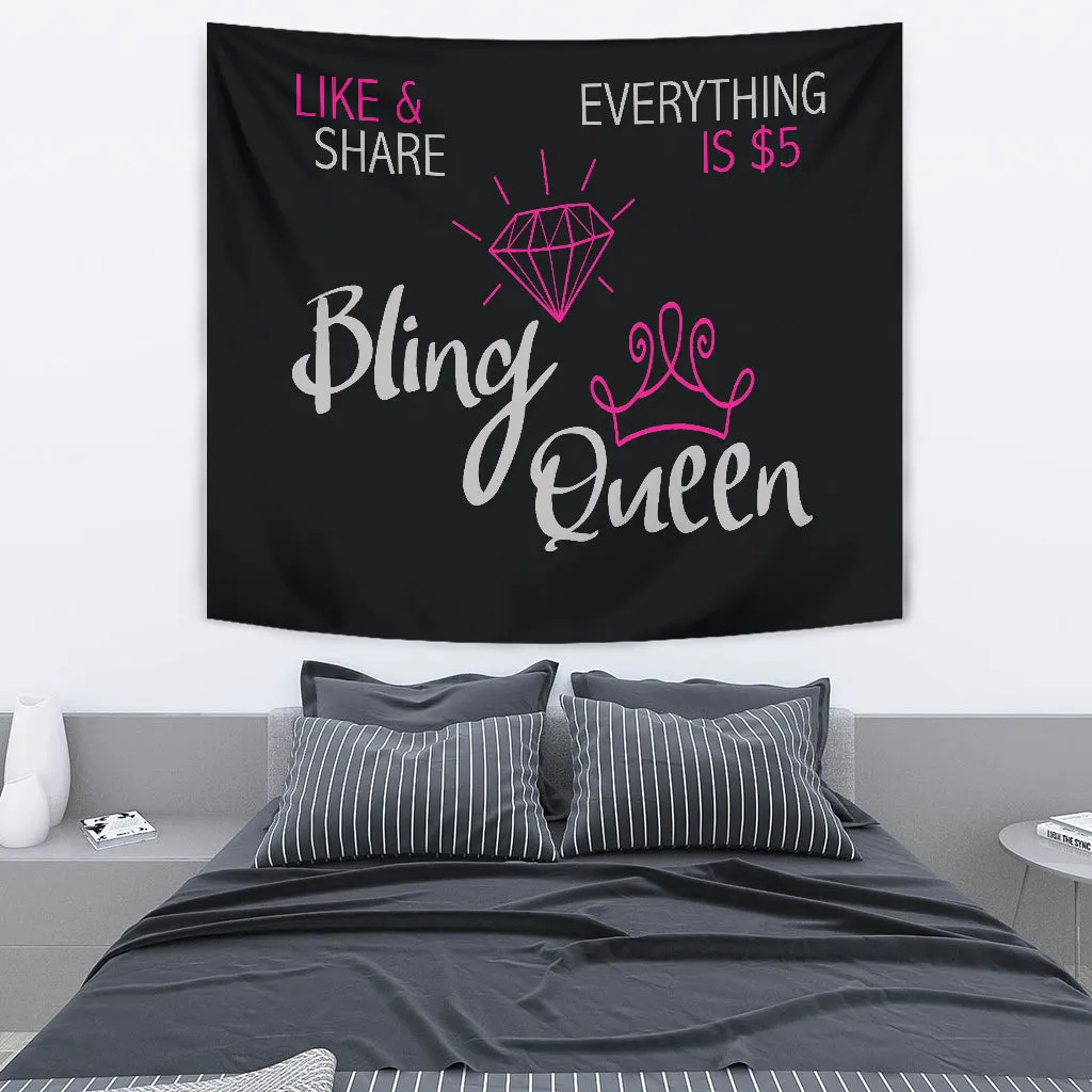Bling Queen Live Video Backdrop Banner