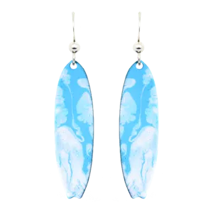 Blue Lagoon Earrings, Sterling Silver Earwires, Item# 1770