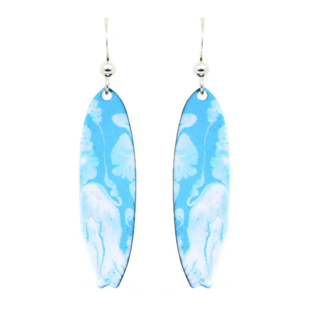 Blue Lagoon Earrings, Sterling Silver Earwires, Item# 1770