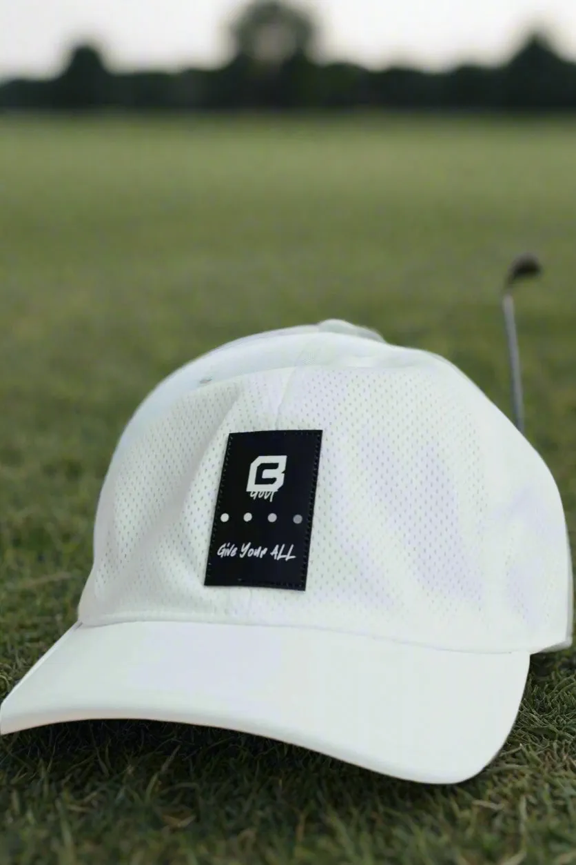 BodCraft Golf “Give Your All” Adjustable Hat - Blizzard White