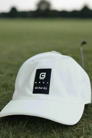 BodCraft Golf “Give Your All” Adjustable Hat - Blizzard White