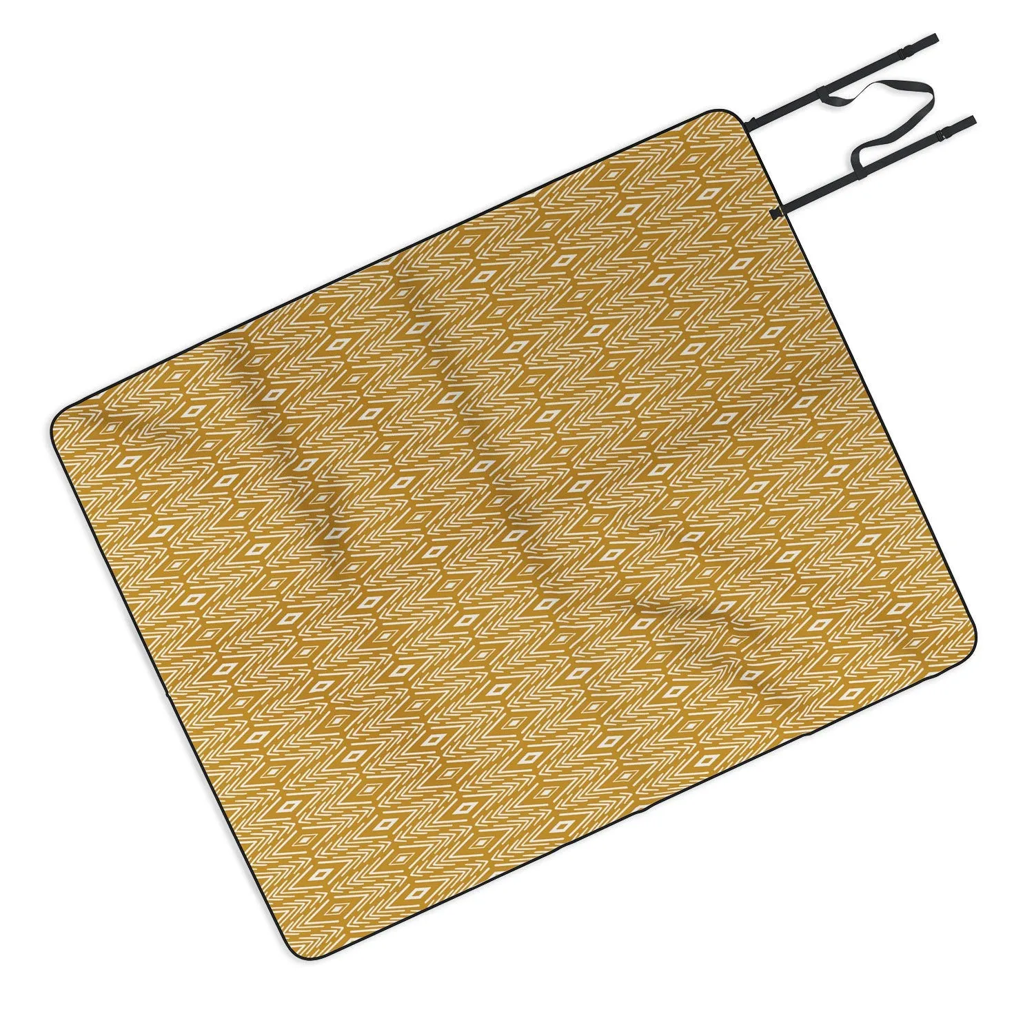 Bohemian Diamonds Honey Picnic Blanket