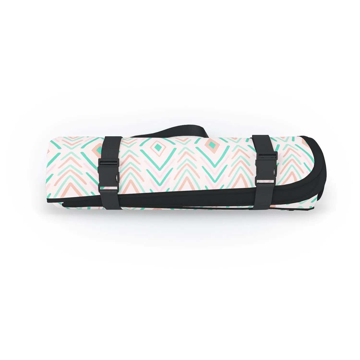 Bohemian Diamonds Mint Picnic Blanket