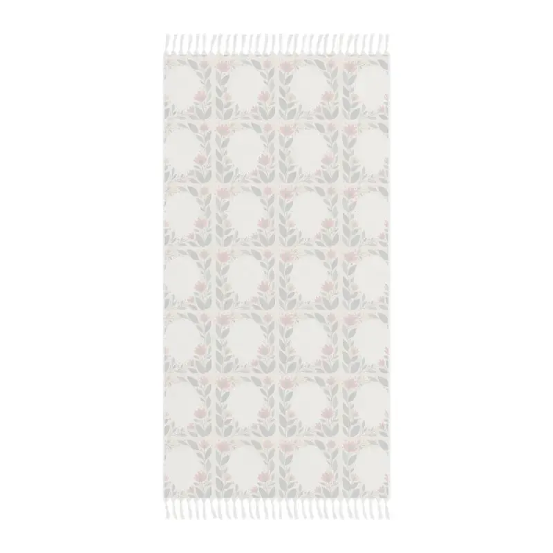 Boho Beach Blanket for Sun Lovers with Vibrant Florals