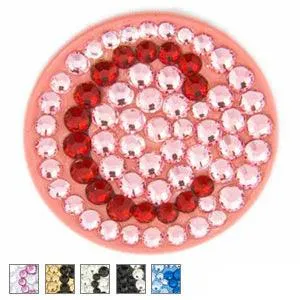 Bonjoc Ladies Monogram Collection Ball Marker S Pink/Red Letter